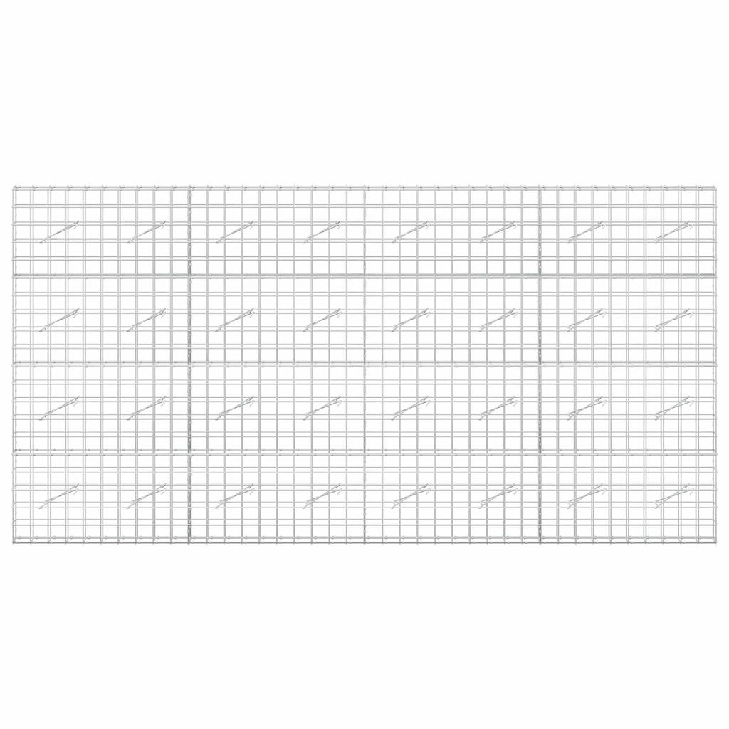 vidaXL Gabion z drutem 5 mm i siatką 10x10 cm 400x10x200 cm