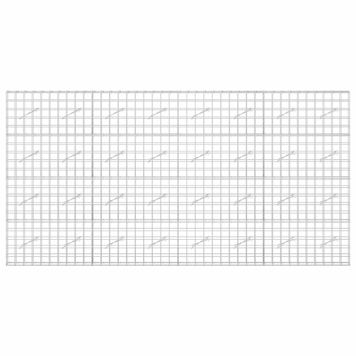 vidaXL Gabion z drutem 5 mm i siatką 10x10 cm 400x10x200 cm