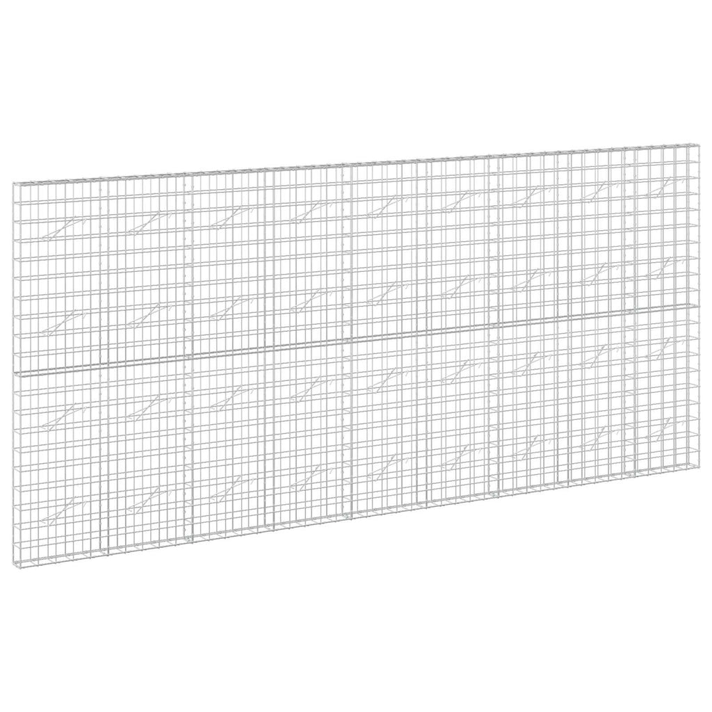 vidaXL Gabion z drutem 5 mm i siatką 10x10 cm 450x10x200 cm