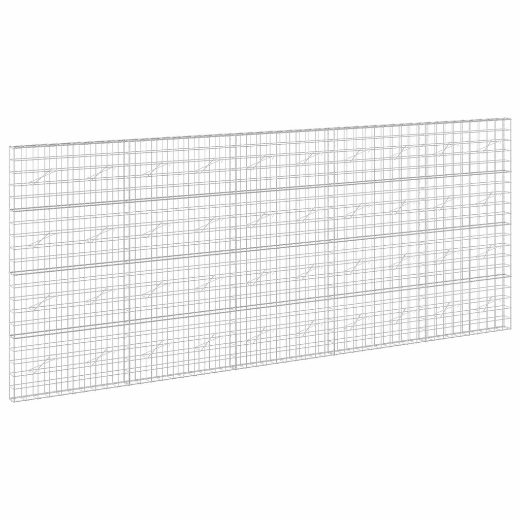 vidaXL Gabion z drutem 5 mm i siatką 10x10 cm 500x10x200 cm