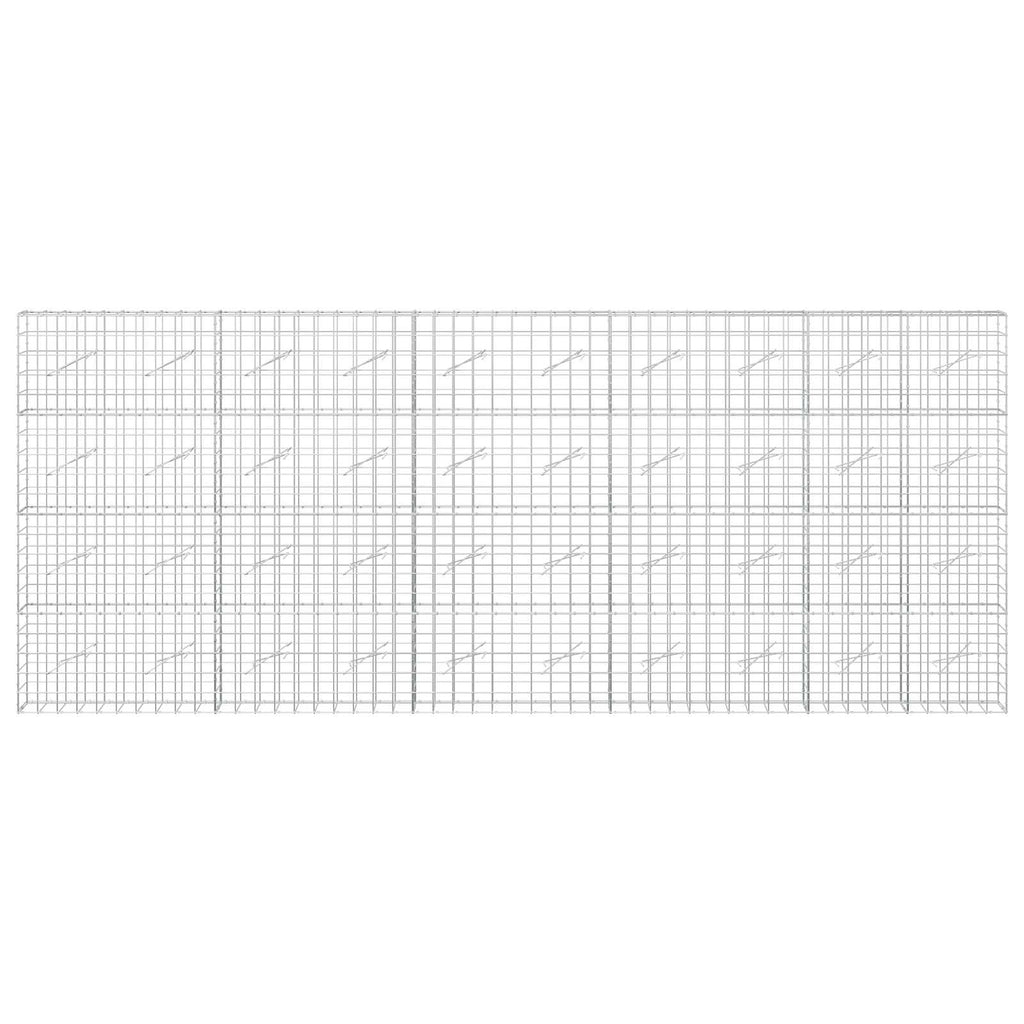 vidaXL Gabion z drutem 5 mm i siatką 10x10 cm 500x10x200 cm