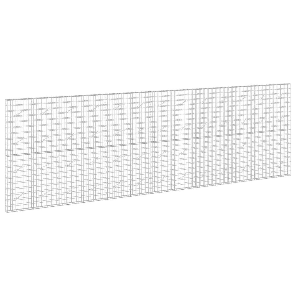 vidaXL Gabion z drutem 5 mm i siatką 10x10 cm 650x10x200 cm
