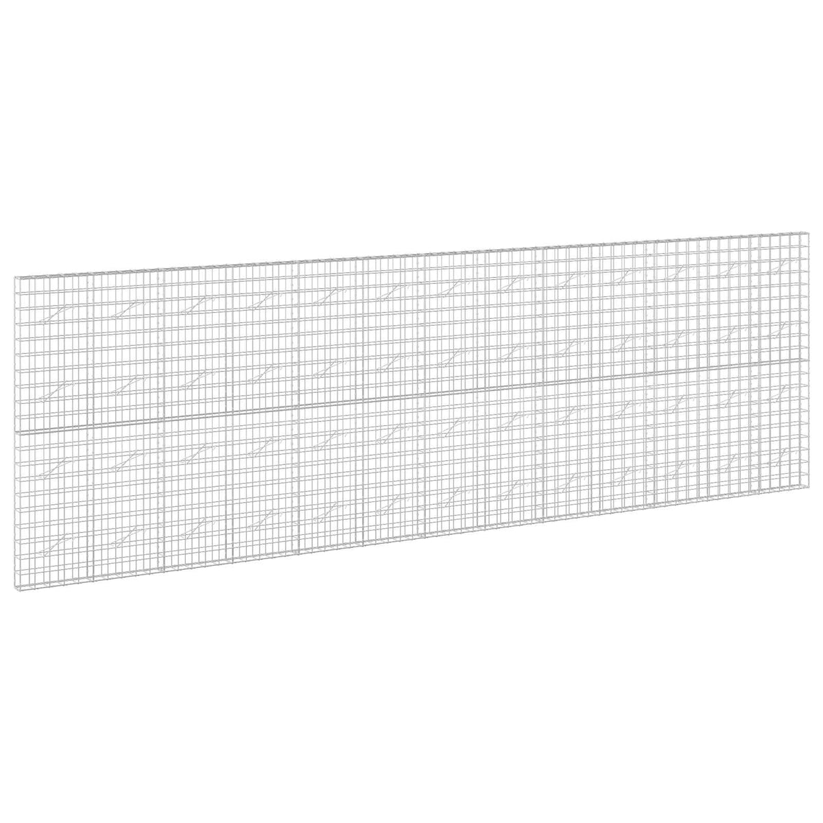 vidaXL Gabion z drutem 5 mm i siatką 10x10 cm 650x10x200 cm