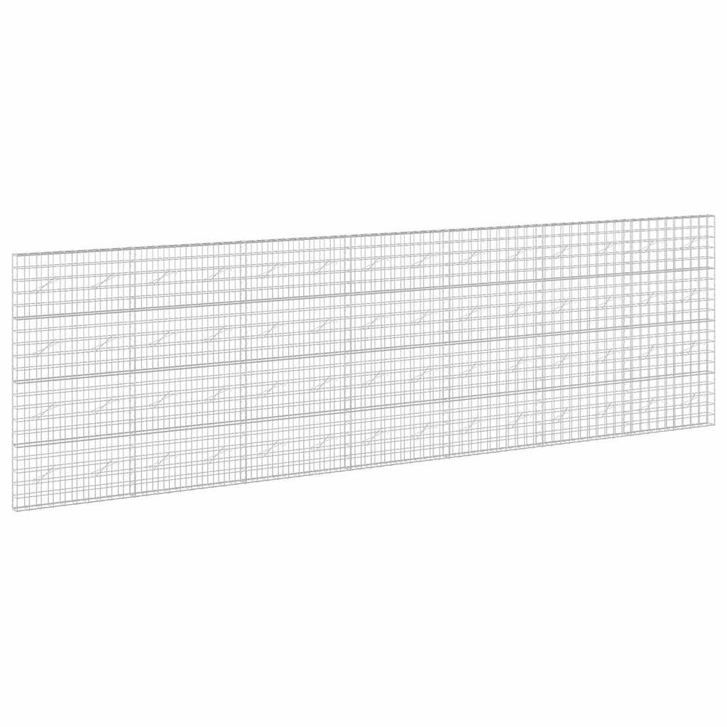 vidaXL Gabion z drutem 5 mm i siatką 10x10 cm 700x10x200 cm