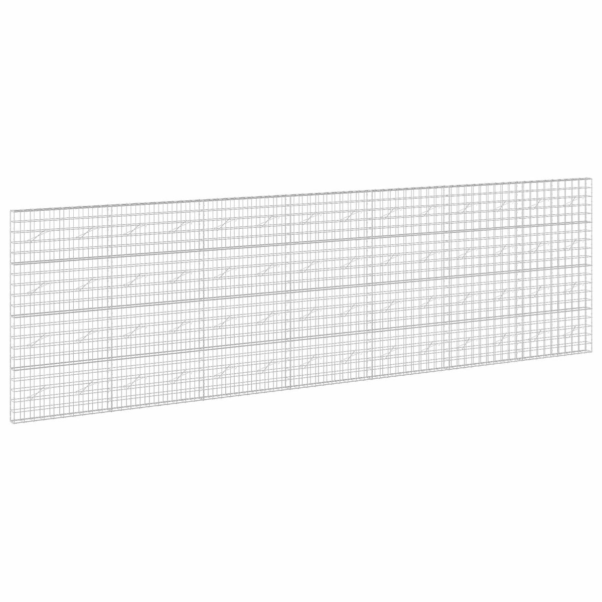 vidaXL Gabion z drutem 5 mm i siatką 10x10 cm 700x10x200 cm