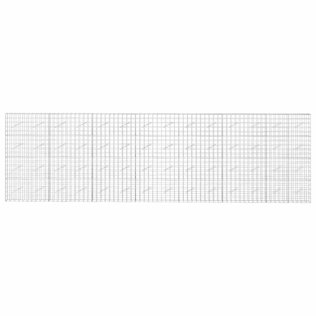 vidaXL Gabion z drutem 5 mm i siatką 10x10 cm 700x10x200 cm