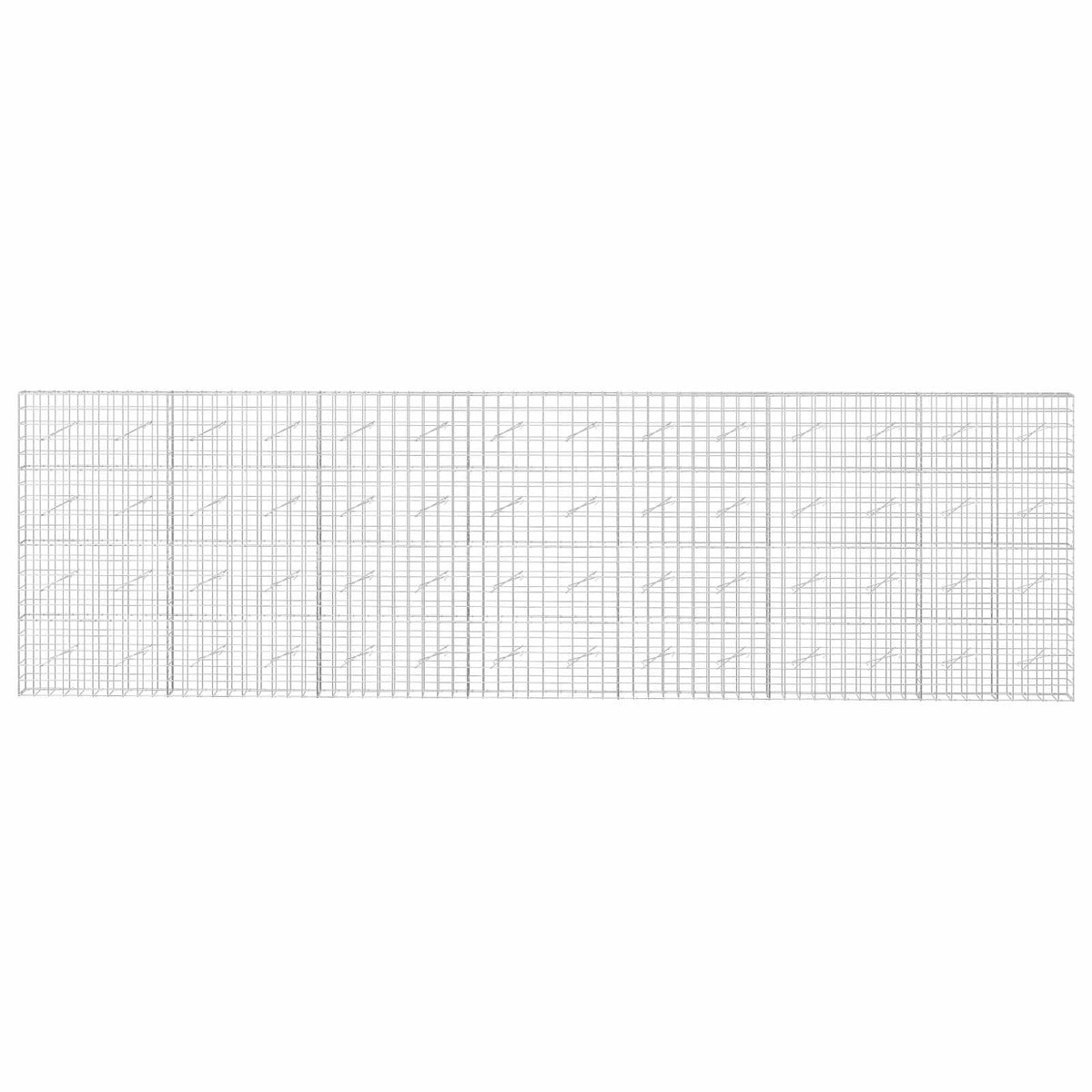 vidaXL Gabion z drutem 5 mm i siatką 10x10 cm 700x10x200 cm