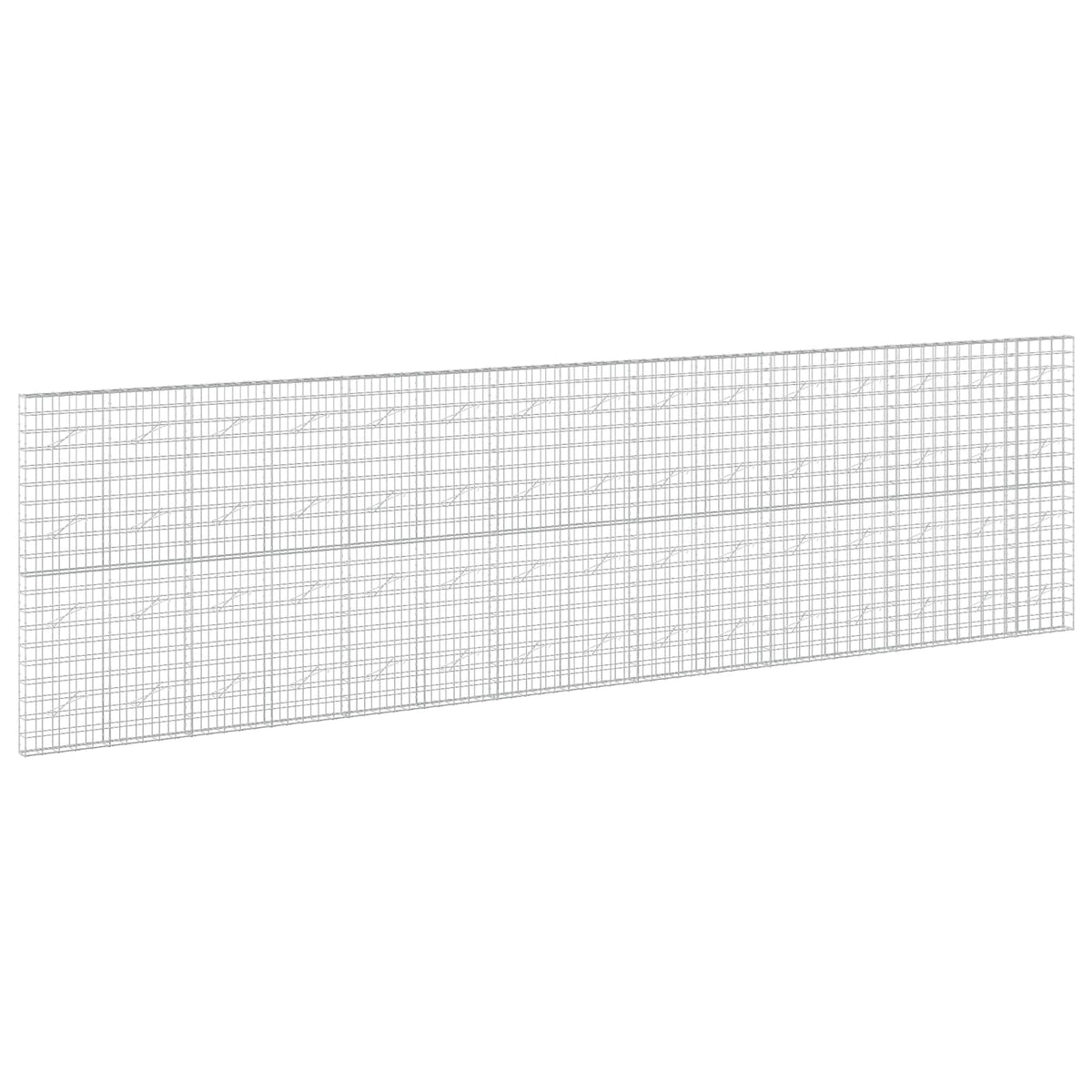 vidaXL Gabion z drutem 5 mm i siatką 10x10 cm 750x10x200 cm