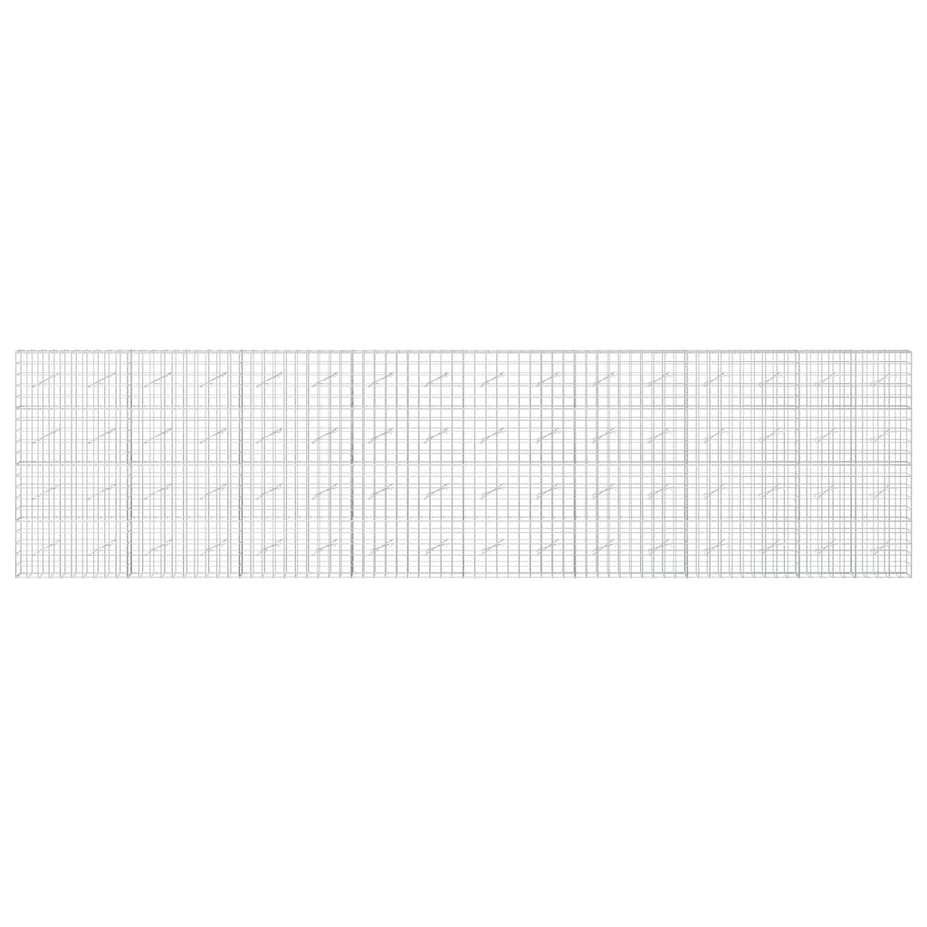 vidaXL Gabion z drutem 5 mm i siatką 10x10 cm 800x10x200 cm