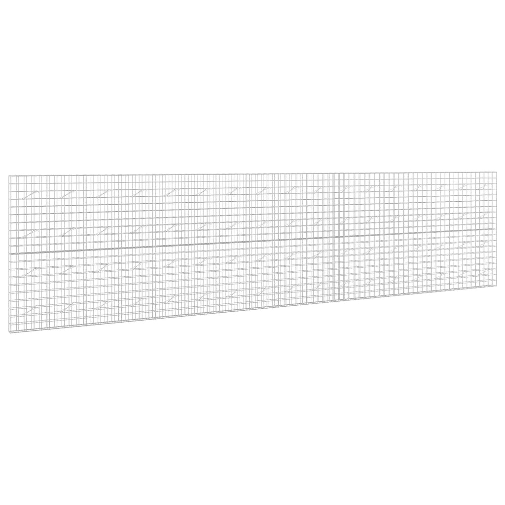vidaXL Gabion z drutem 5 mm i siatką 10x10 cm 850x10x200 cm