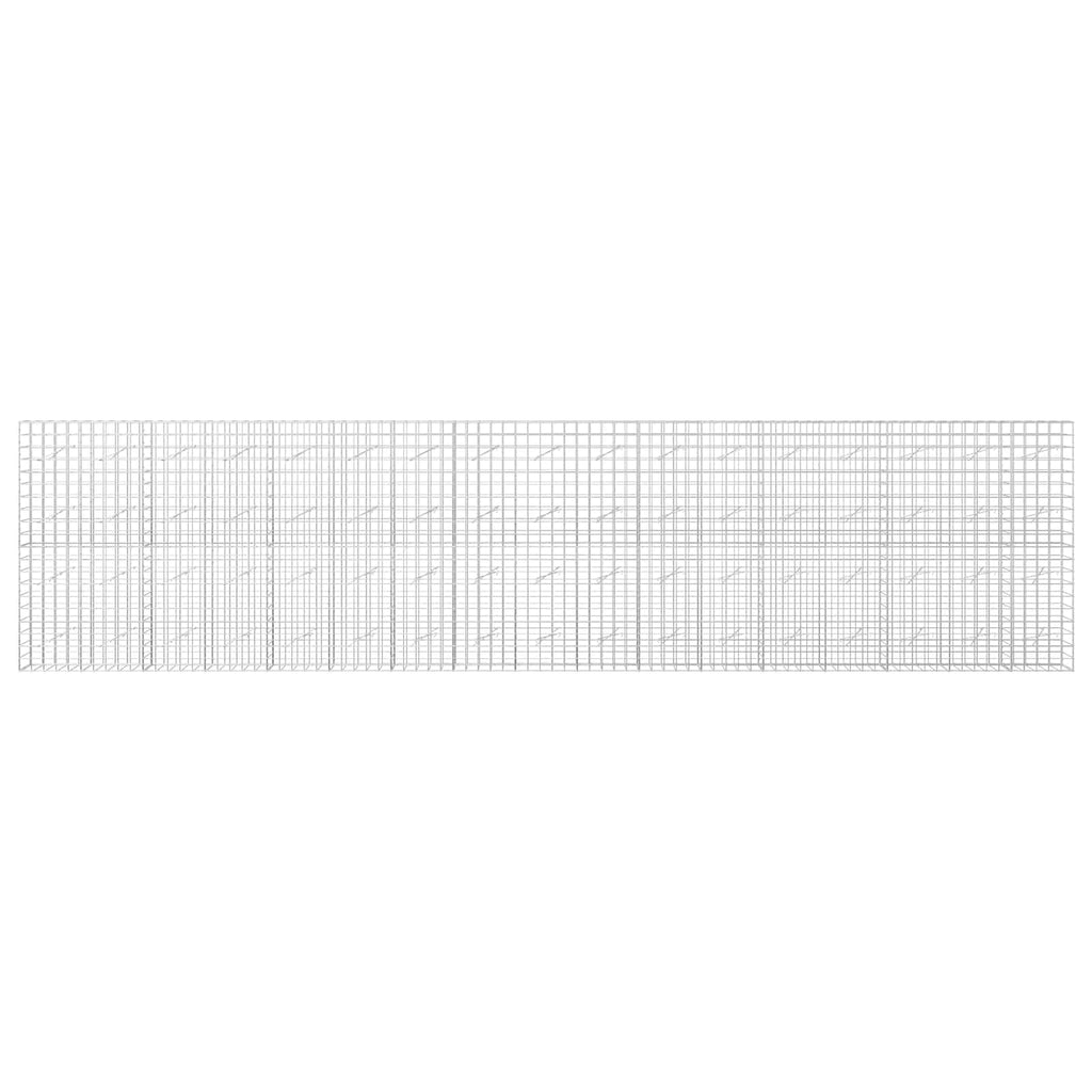 vidaXL Gabion z drutem 5 mm i siatką 10x10 cm 850x10x200 cm