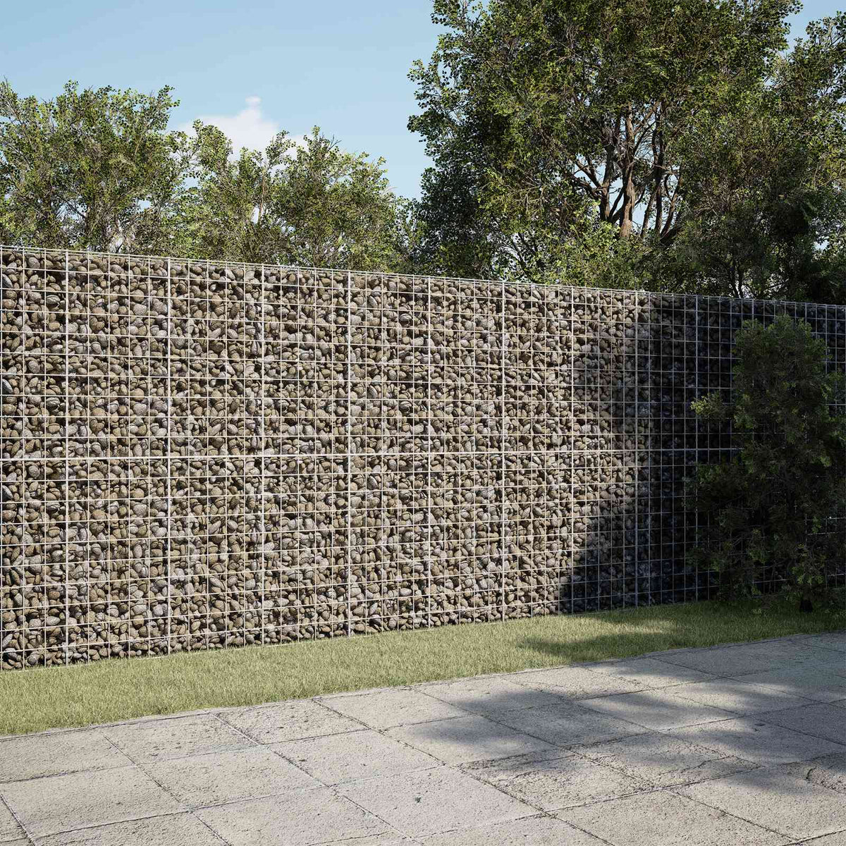 vidaXL Gabion z drutem 5 mm i siatką 10x10 cm 900x10x200 cm