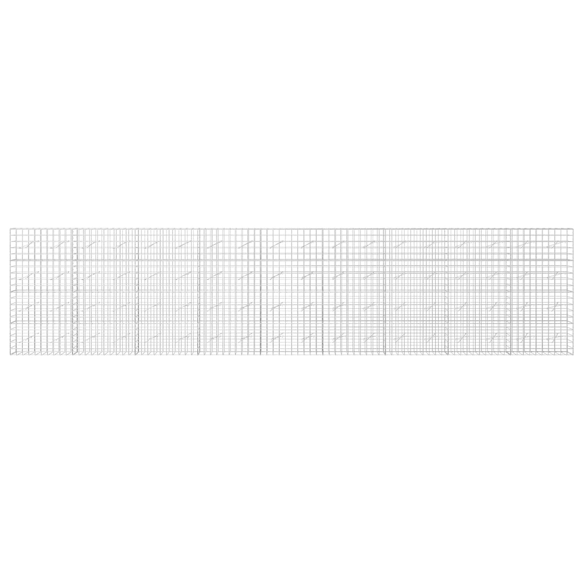 vidaXL Gabion z drutem 5 mm i siatką 10x10 cm 900x10x200 cm