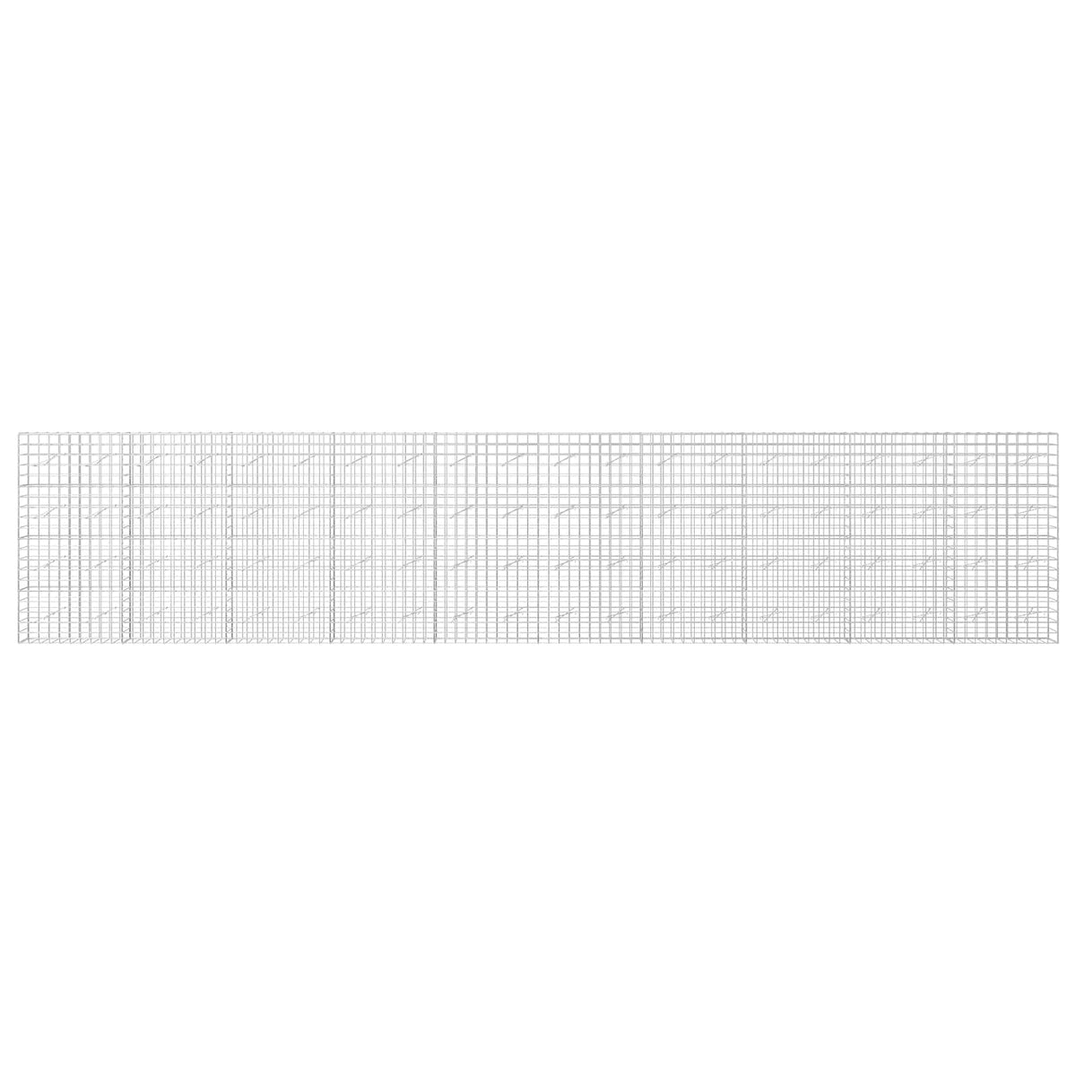 vidaXL Gabion z drutem 5 mm i siatką 10x10 cm 1000x10x200 cm