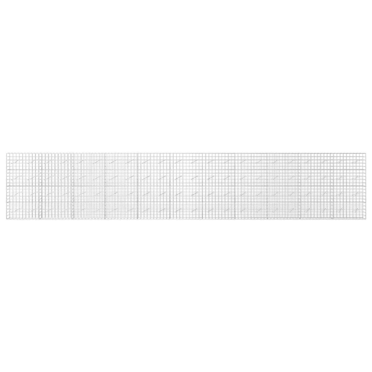 vidaXL Gabion z drutem 5 mm i siatką 10x10 cm 1100x10x200 cm