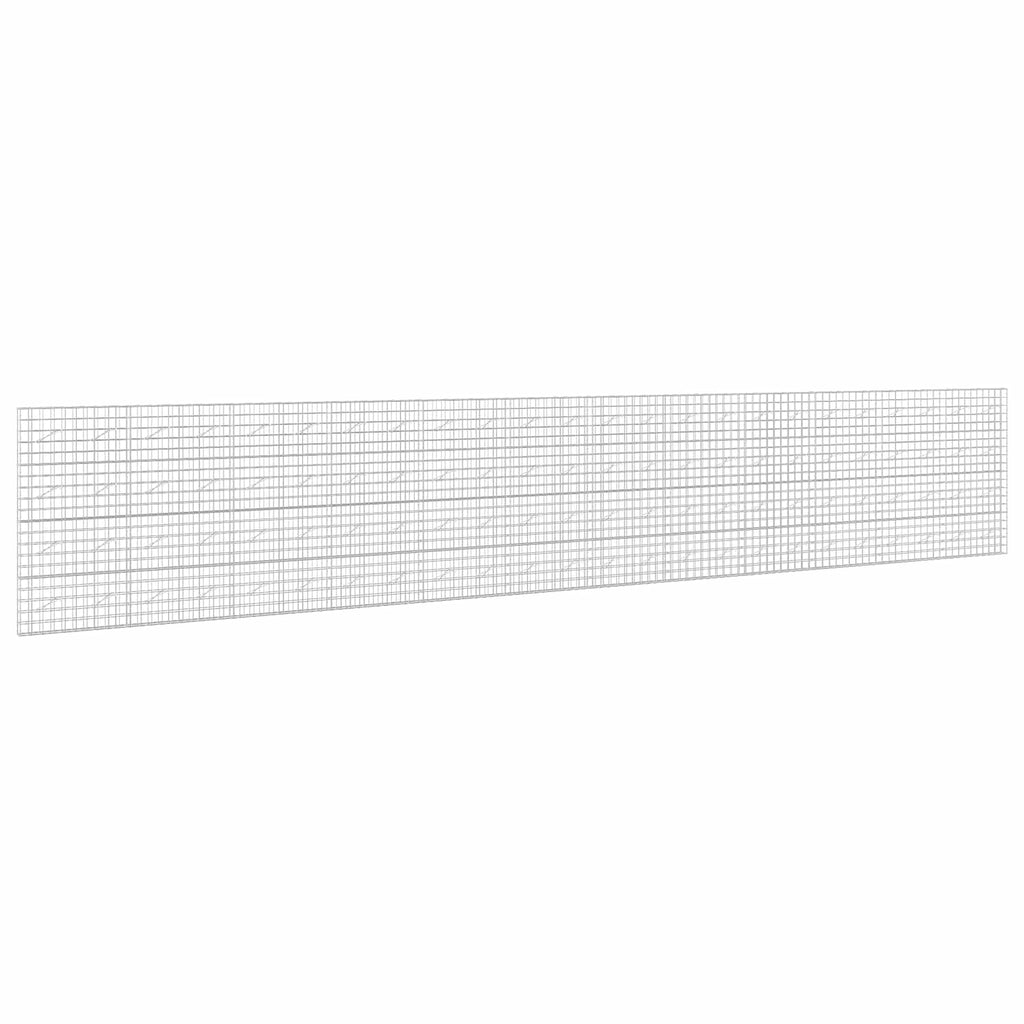 vidaXL Gabion z drutem 5 mm i siatką 10x10 cm 1200x10x200 cm