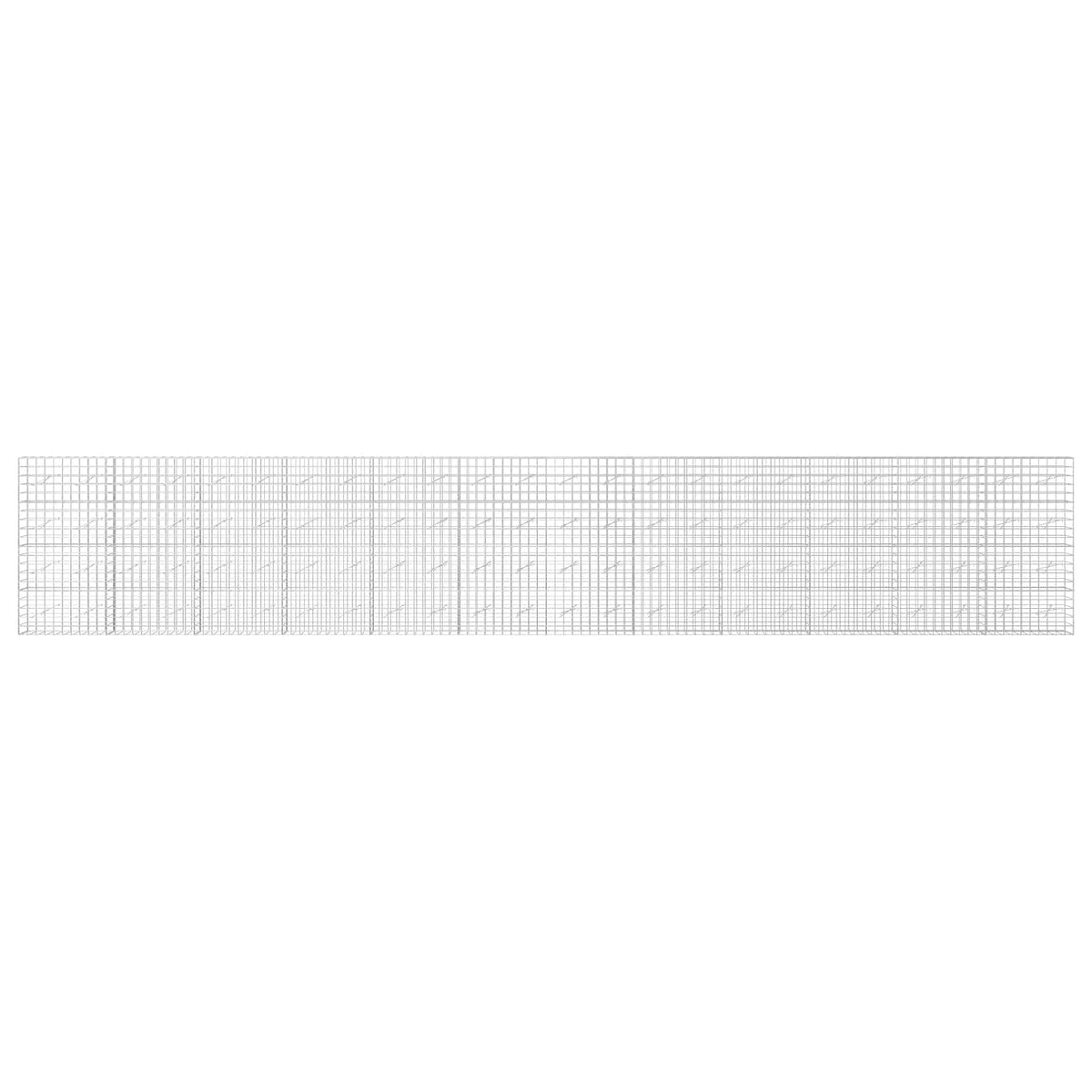 vidaXL Gabion z drutem 5 mm i siatką 10x10 cm 1200x10x200 cm
