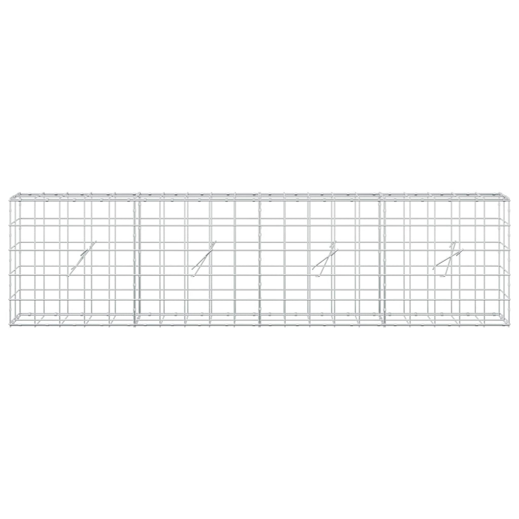 vidaXL Gabion z drutem 5 mm i siatką 10x10 cm 200x20x50 cm