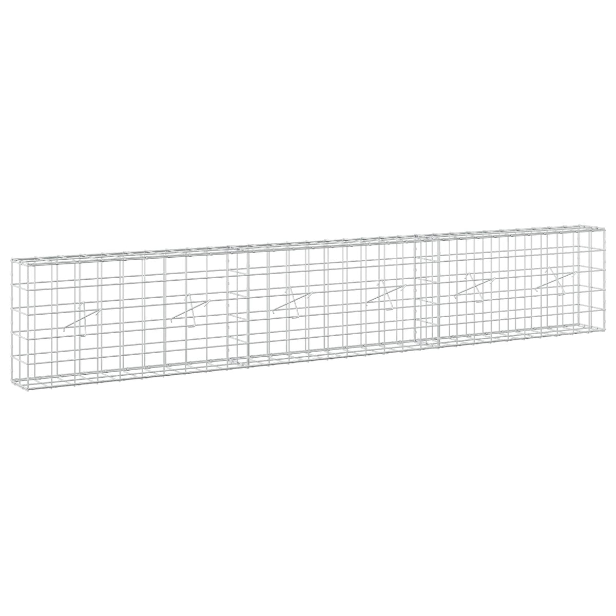 vidaXL Gabion z drutem 5 mm i siatką 10x10 cm 300x20x50 cm