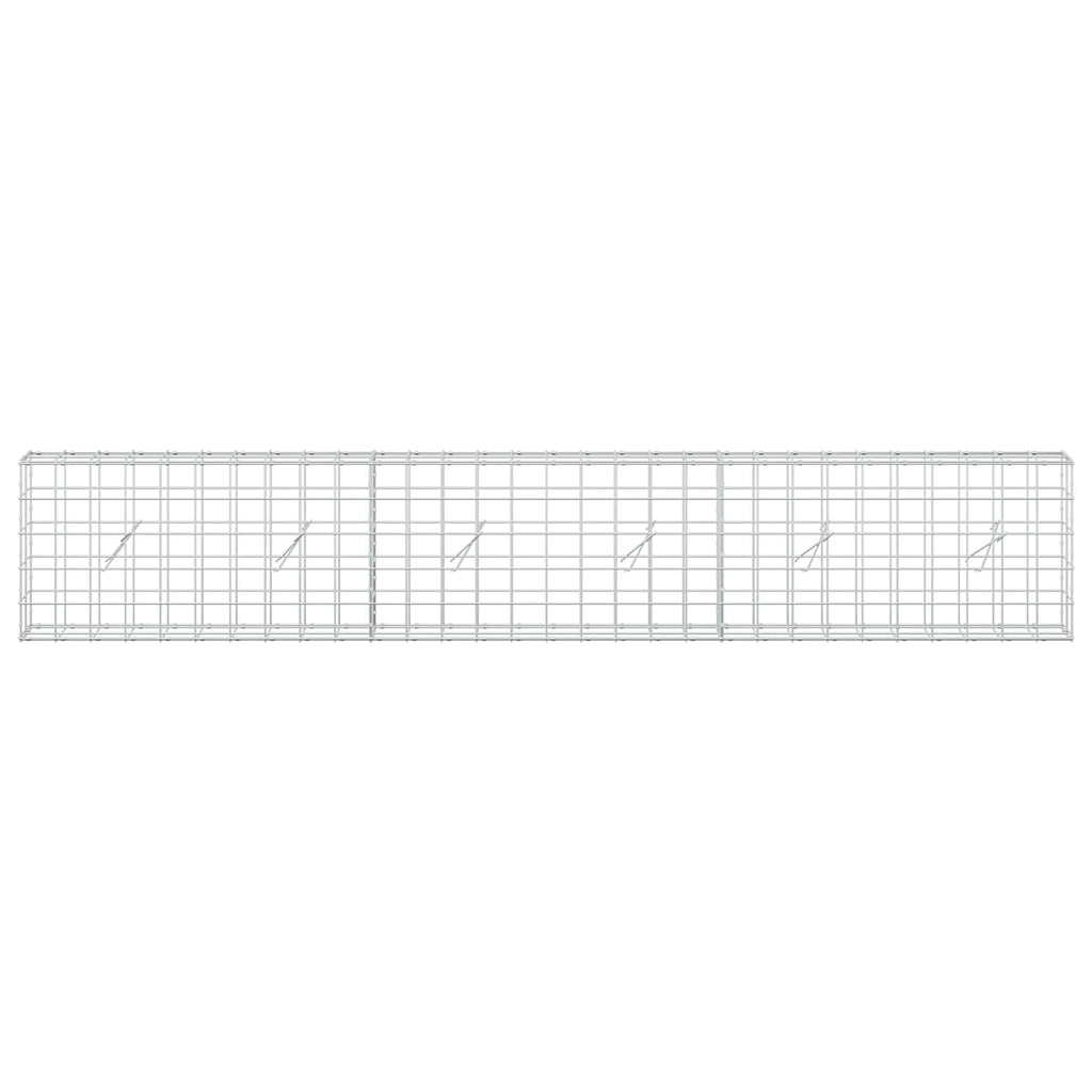 vidaXL Gabion z drutem 5 mm i siatką 10x10 cm 300x20x50 cm