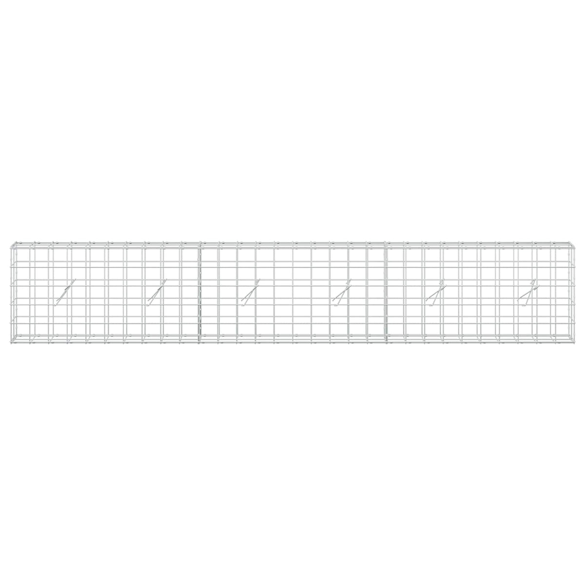 vidaXL Gabion z drutem 5 mm i siatką 10x10 cm 300x20x50 cm
