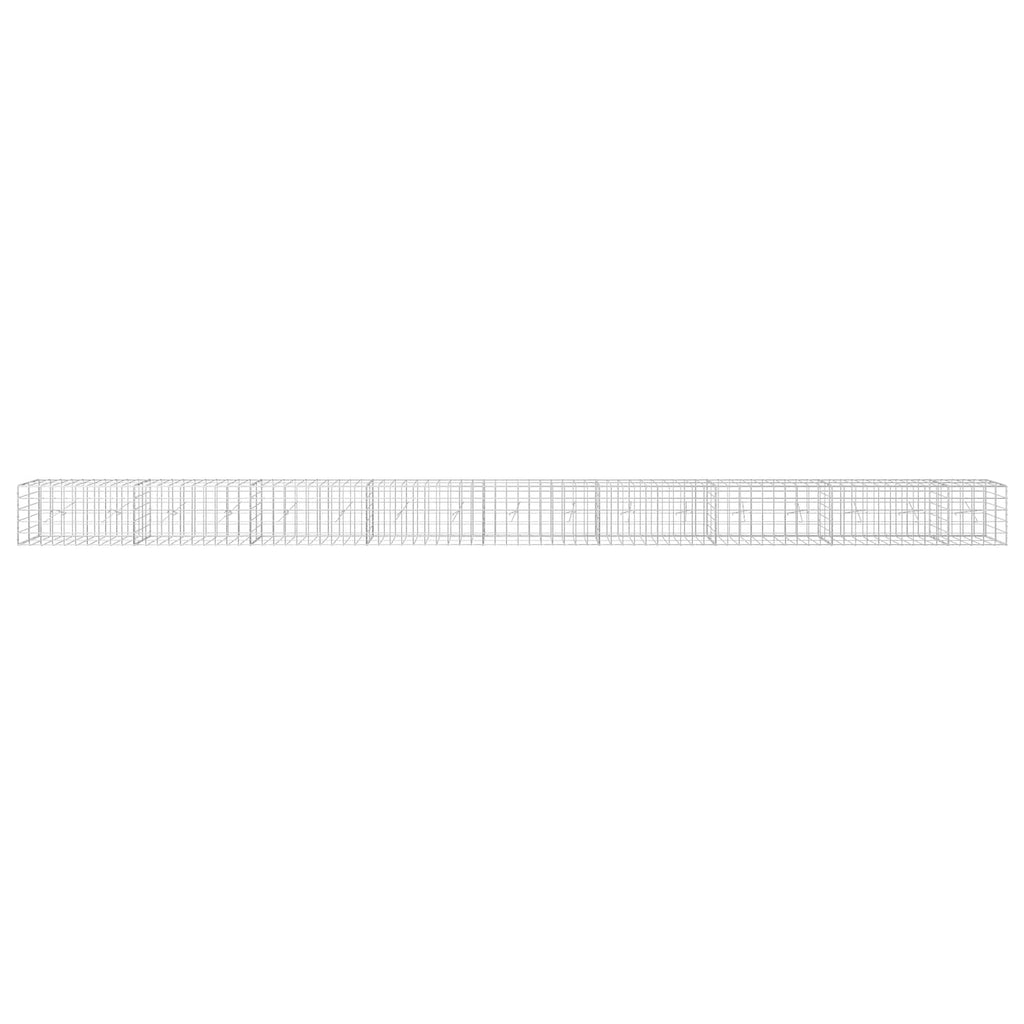 vidaXL Gabion z drutem 5 mm i siatką 10x10 cm 850x20x50 cm