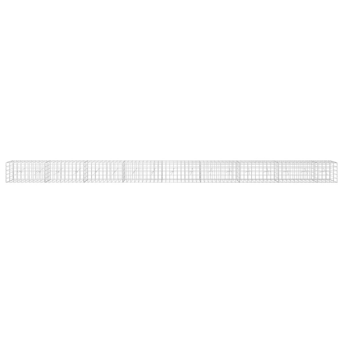 vidaXL Gabion z drutem 5 mm i siatką 10x10 cm 850x20x50 cm