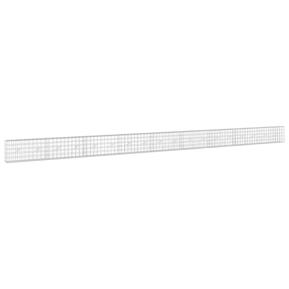 vidaXL Gabion z drutem 5 mm i siatką 10x10 cm 900x20x50 cm