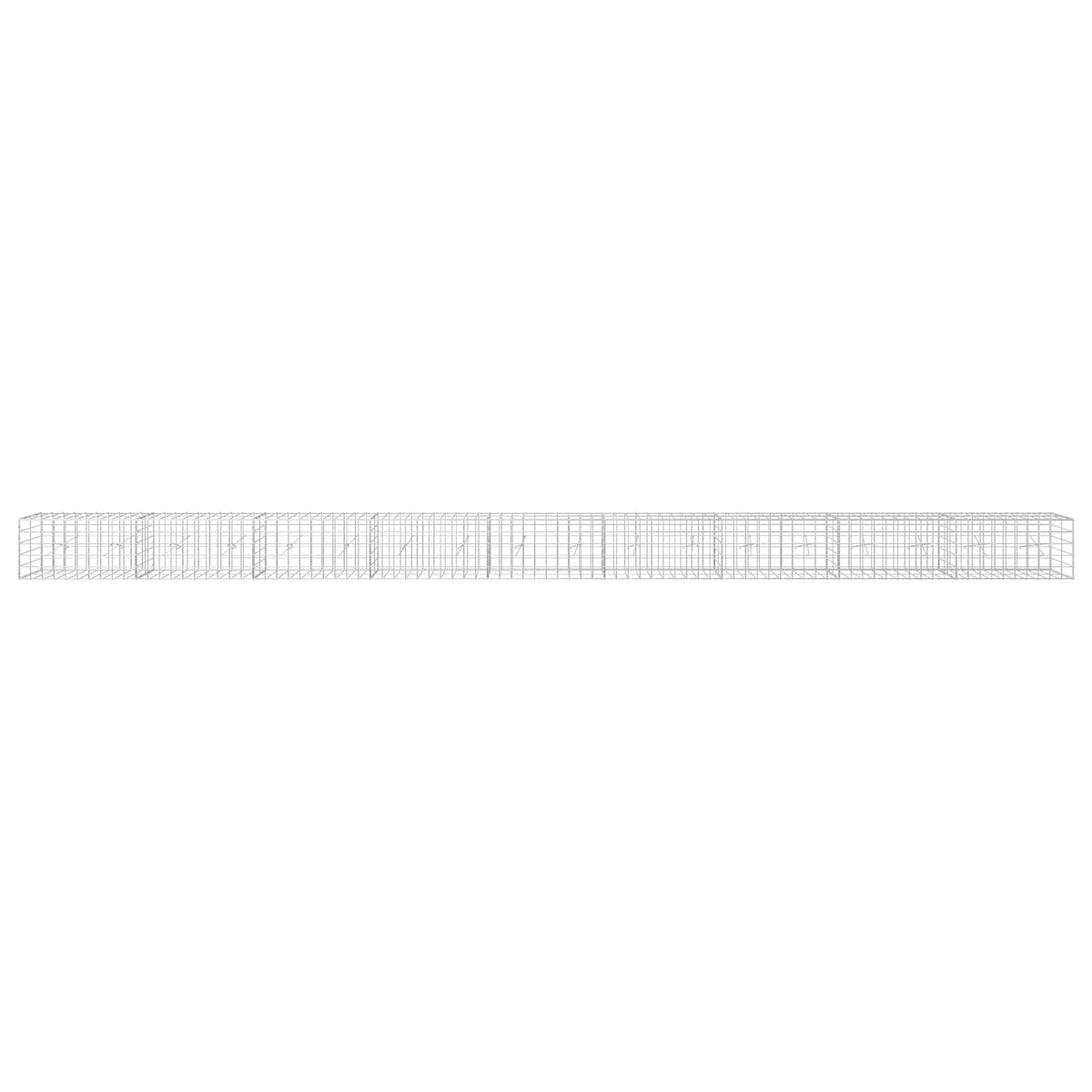 vidaXL Gabion z drutem 5 mm i siatką 10x10 cm 900x20x50 cm