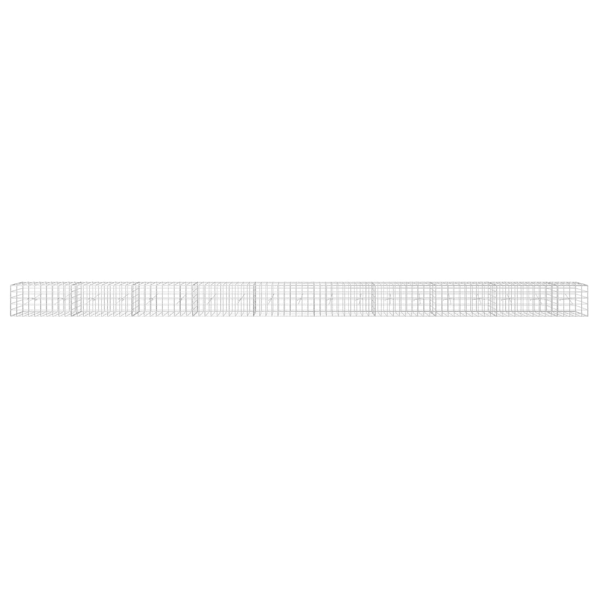 vidaXL Gabion z drutem 5 mm i siatką 10x10 cm 950x20x50 cm