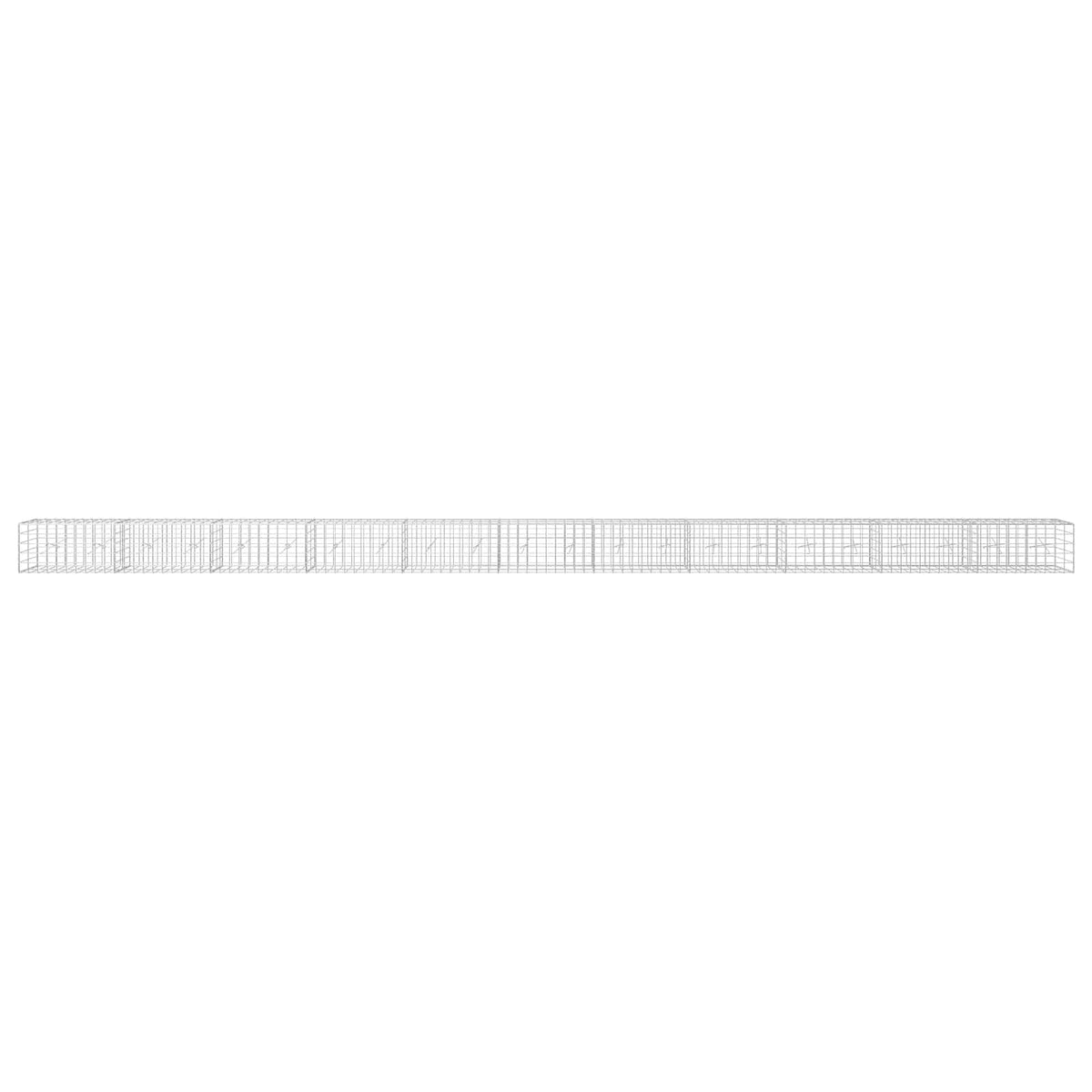 vidaXL Gabion z drutem 5 mm i siatką 10x10 cm 1100x20x50 cm