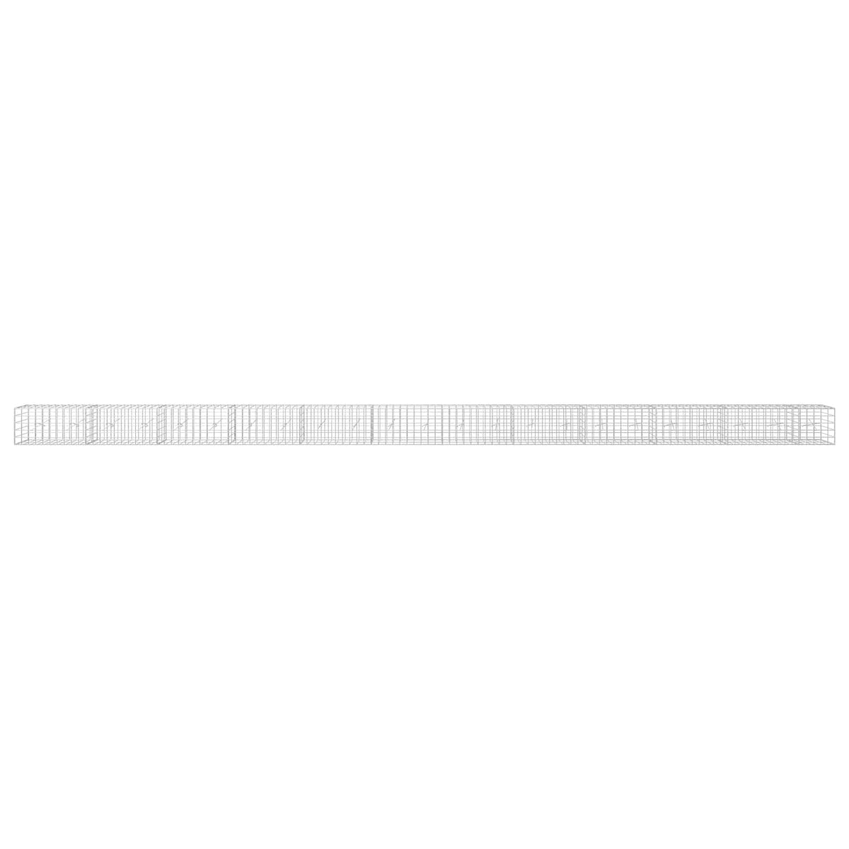vidaXL Gabion z drutem 5 mm i siatką 10x10 cm 1150x20x50 cm