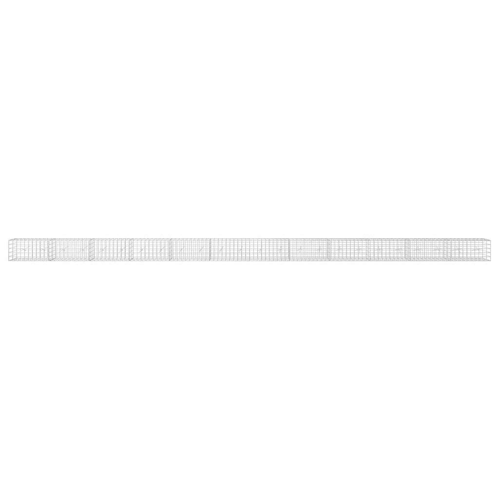 vidaXL Gabion z drutem 5 mm i siatką 10x10 cm 1200x20x50 cm