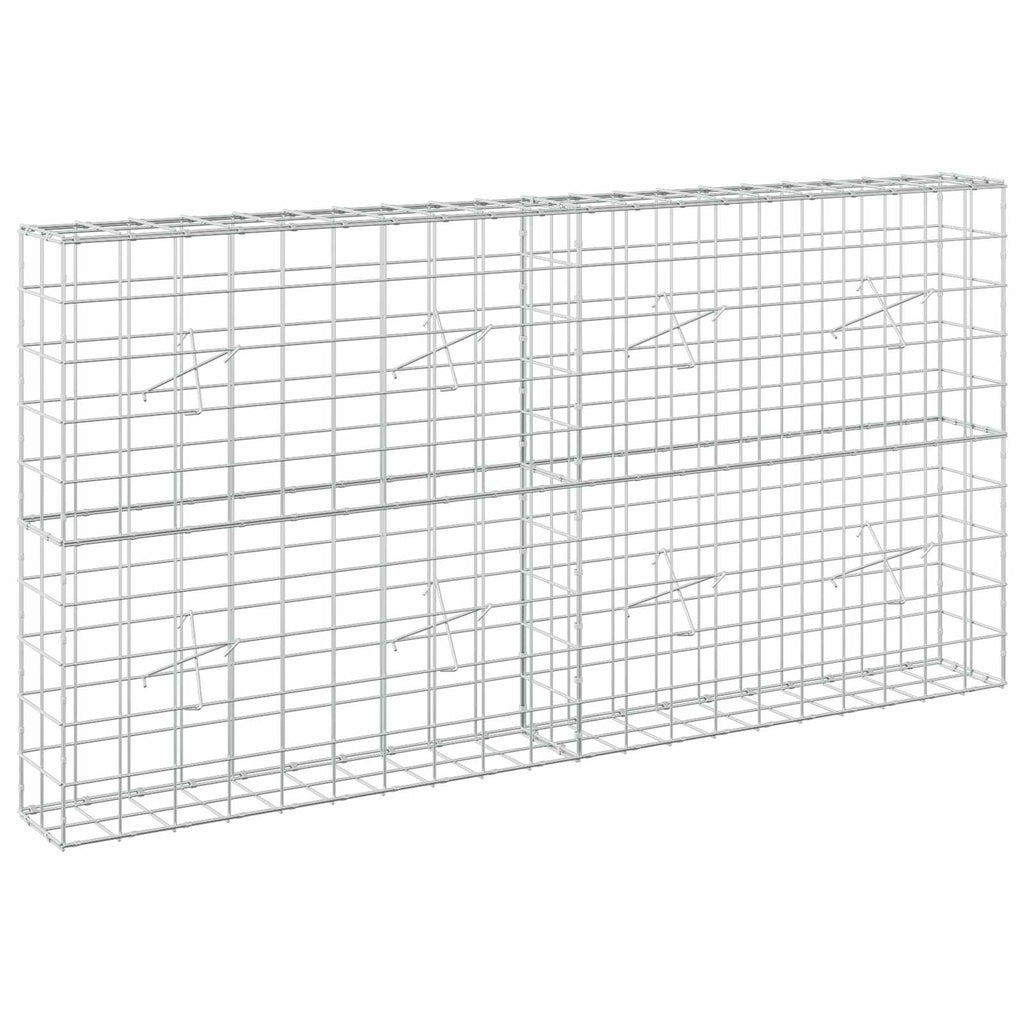 vidaXL Gabion z drutem 5 mm i siatką 10x10 cm 200x20x100 cm