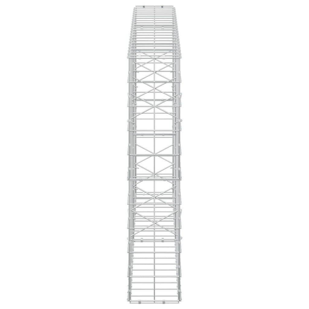 vidaXL Gabion z drutem 5 mm i siatką 10x10 cm 200x20x100 cm