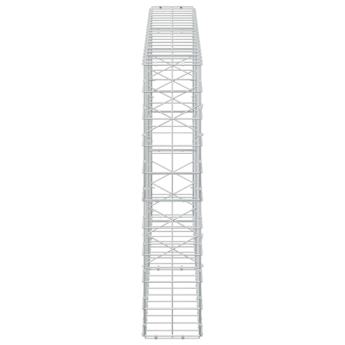 vidaXL Gabion z drutem 5 mm i siatką 10x10 cm 200x20x100 cm