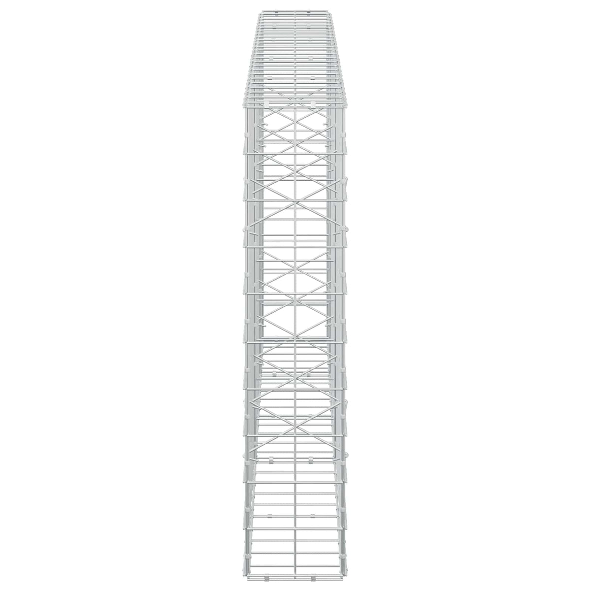 vidaXL Gabion z drutem 5 mm i siatką 10x10 cm 250x20x100 cm