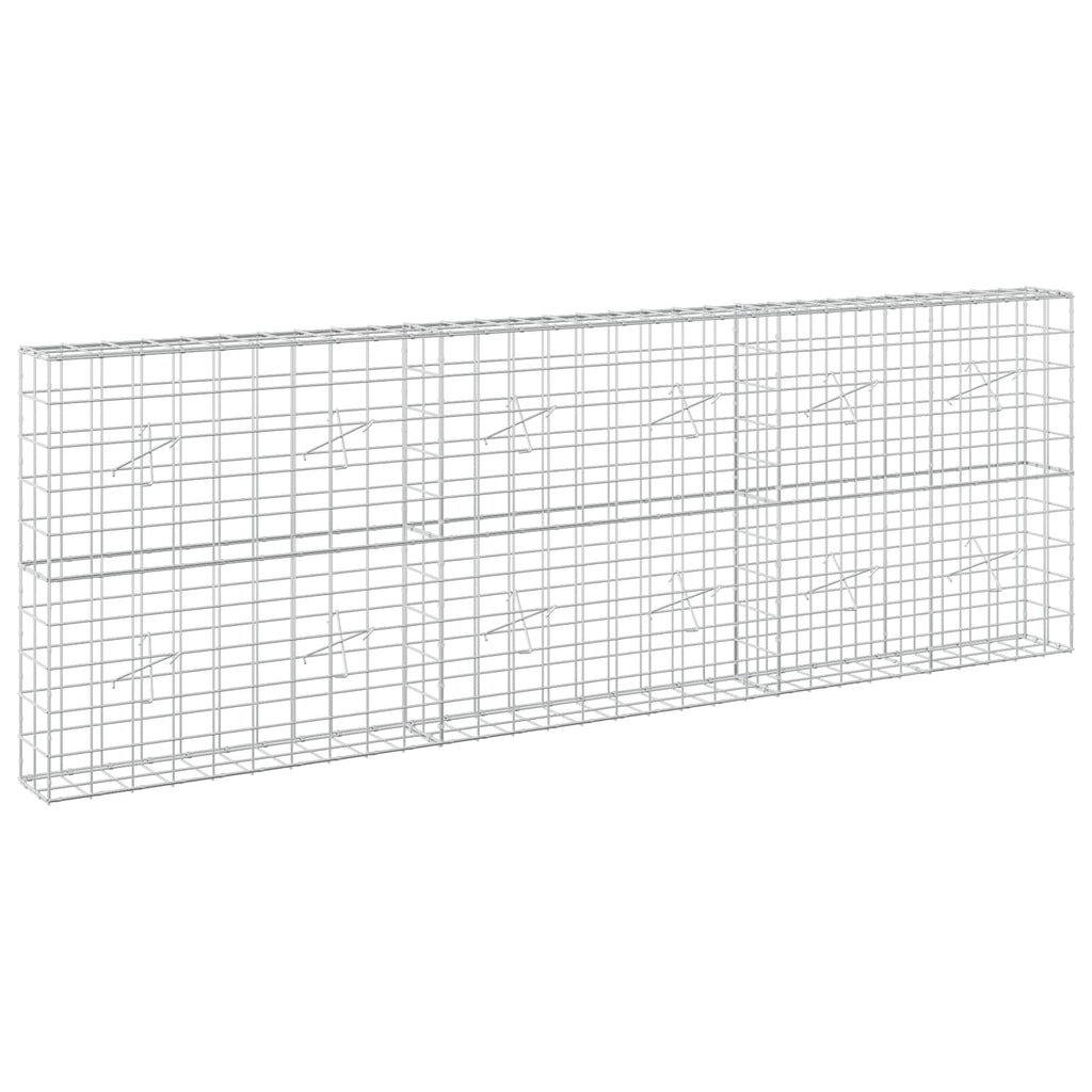 vidaXL Gabion z drutem 5 mm i siatką 10x10 cm 300x20x100 cm