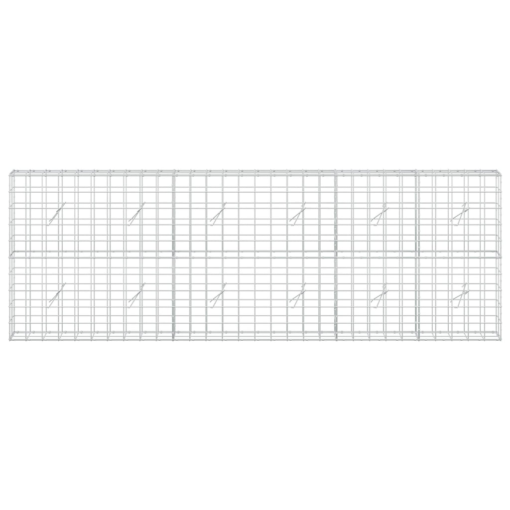 vidaXL Gabion z drutem 5 mm i siatką 10x10 cm 300x20x100 cm