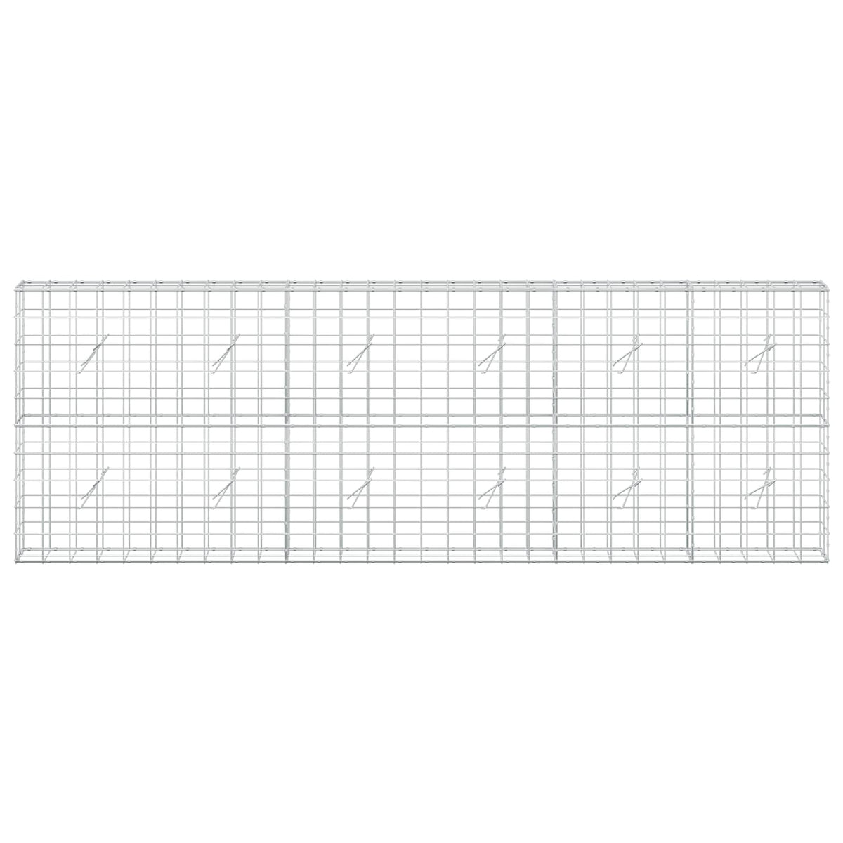 vidaXL Gabion z drutem 5 mm i siatką 10x10 cm 300x20x100 cm