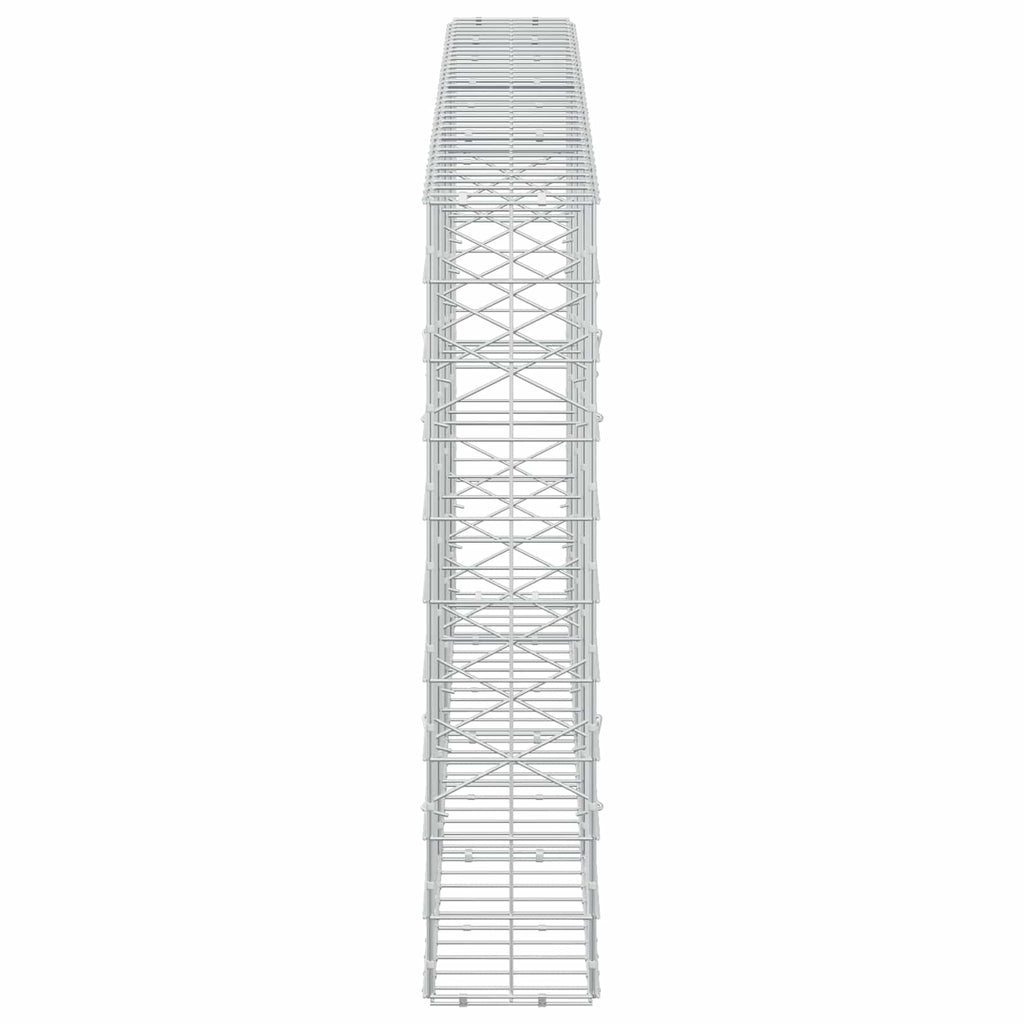vidaXL Gabion z drutem 5 mm i siatką 10x10 cm 350x20x100 cm