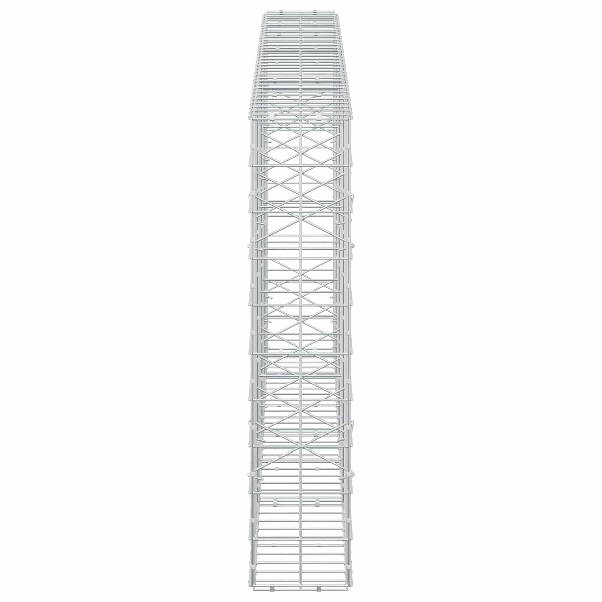 vidaXL Gabion z drutem 5 mm i siatką 10x10 cm 350x20x100 cm