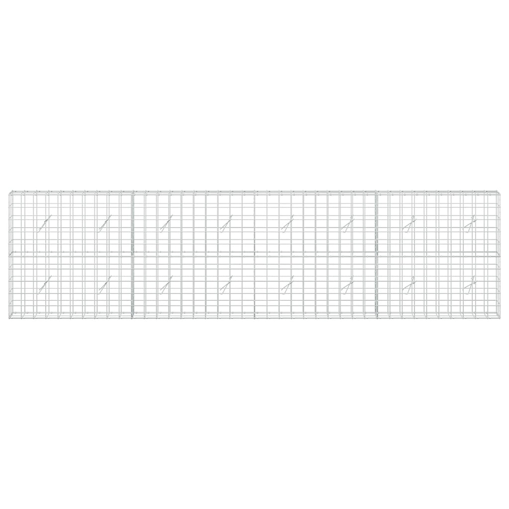 vidaXL Gabion z drutem 5 mm i siatką 10x10 cm 400x20x100 cm