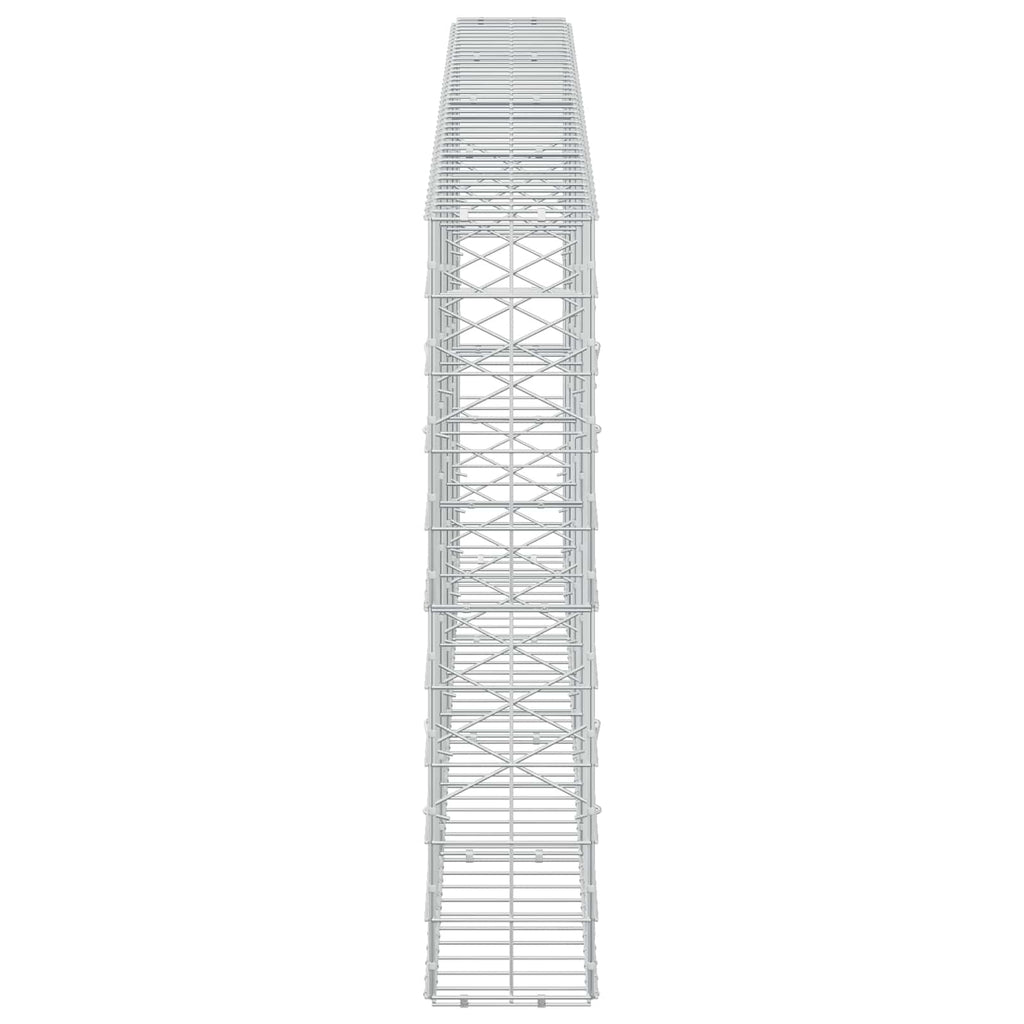 vidaXL Gabion z drutem 5 mm i siatką 10x10 cm 400x20x100 cm