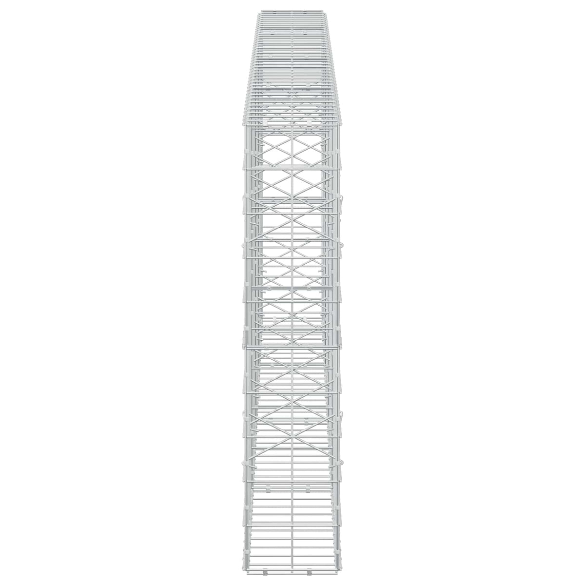 vidaXL Gabion z drutem 5 mm i siatką 10x10 cm 400x20x100 cm