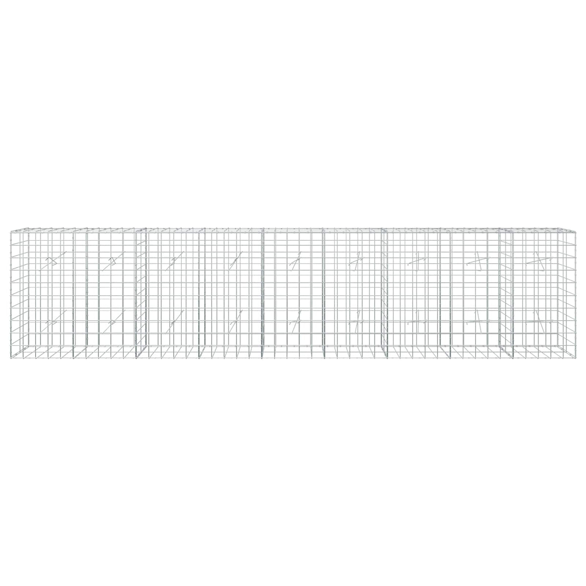 vidaXL Gabion z drutem 5 mm i siatką 10x10 cm 450x20x100 cm