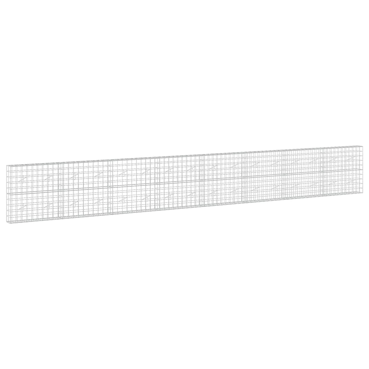 vidaXL Gabion z drutem 5 mm i siatką 10x10 cm 800x20x100 cm