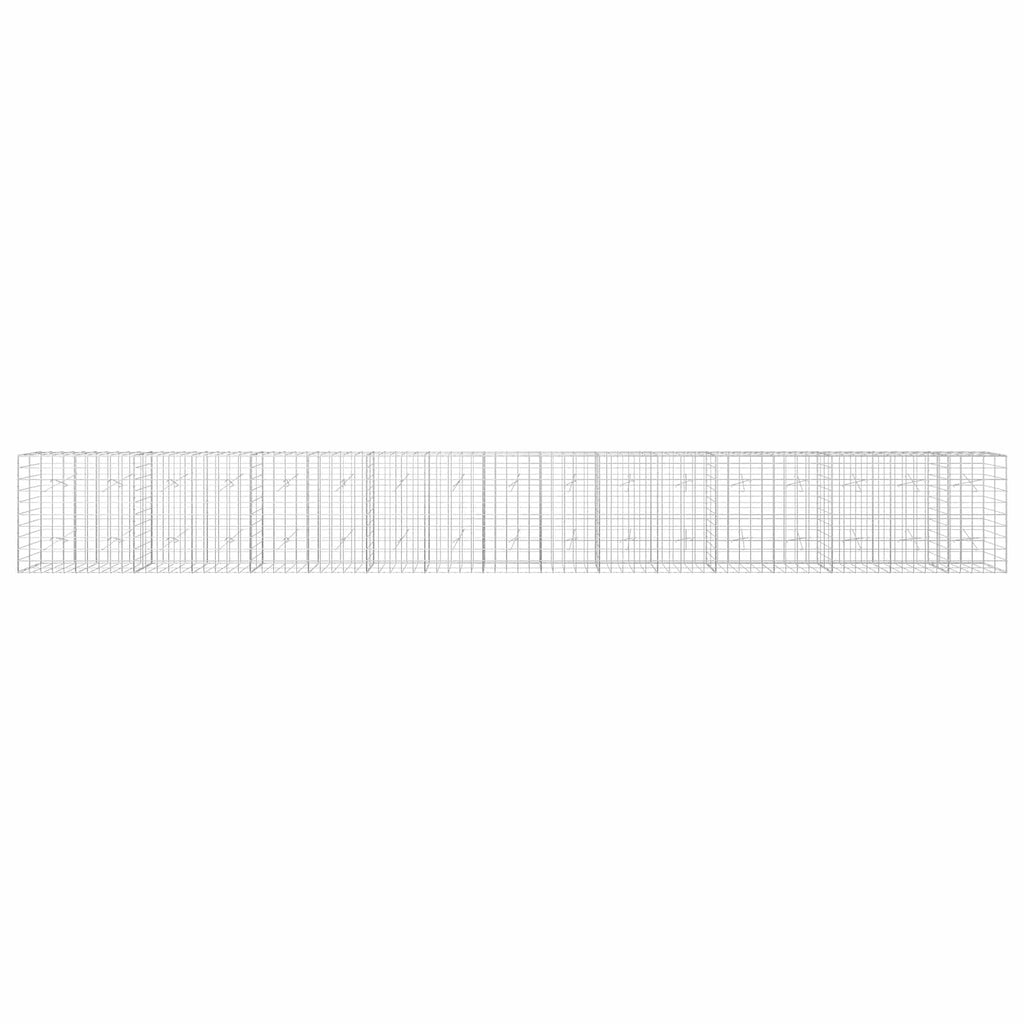 vidaXL Gabion z drutem 5 mm i siatką 10x10 cm 850x20x100 cm