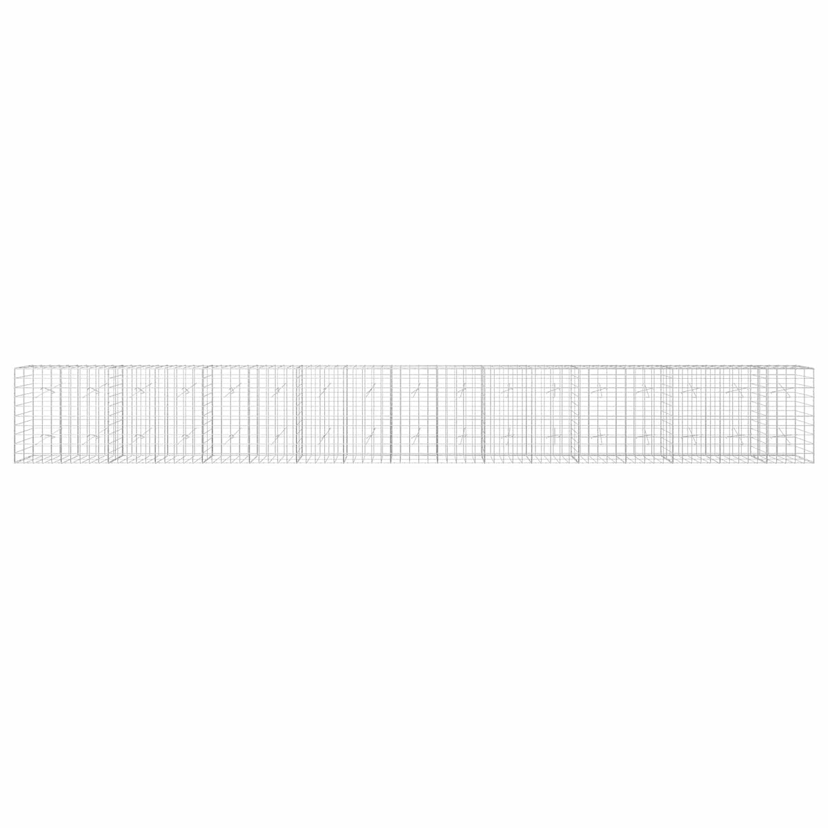 vidaXL Gabion z drutem 5 mm i siatką 10x10 cm 850x20x100 cm