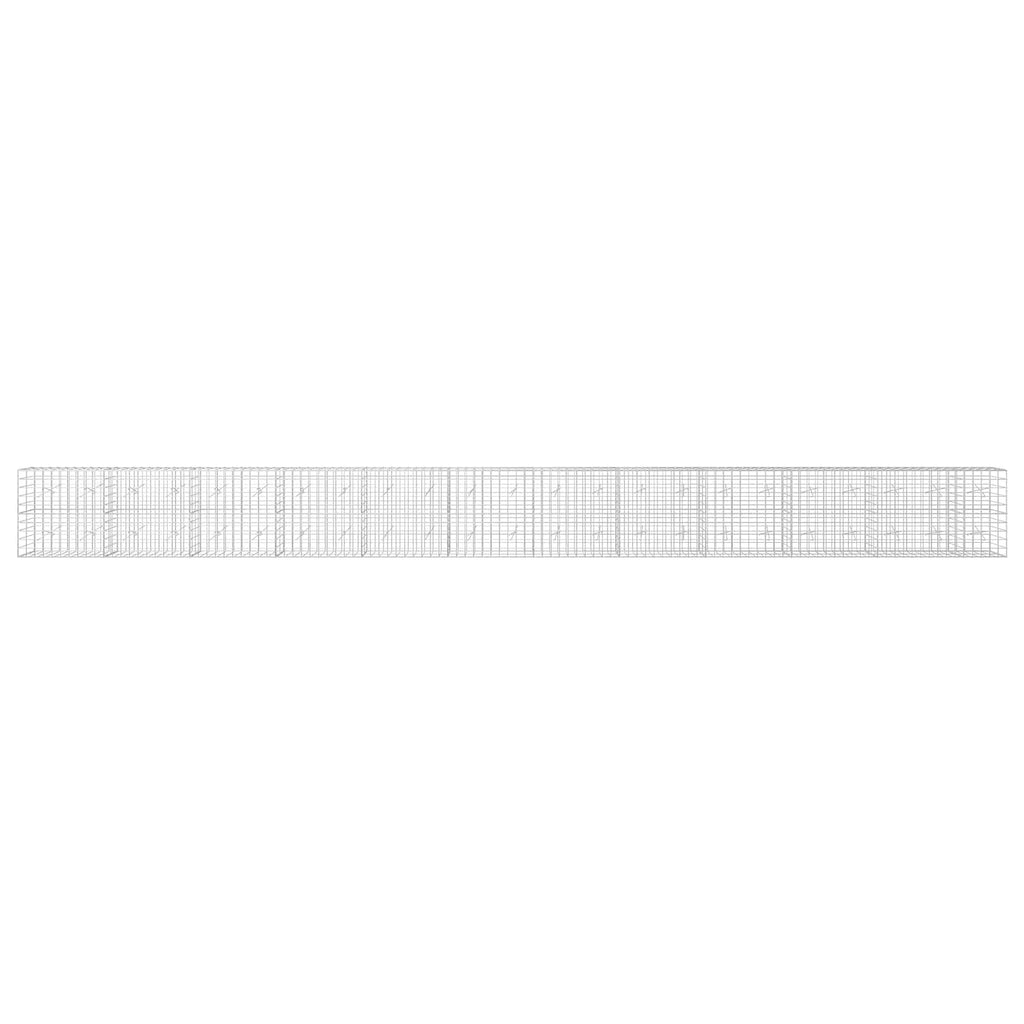 vidaXL Gabion z drutem 5 mm i siatką 10x10 cm 1150x20x100 cm